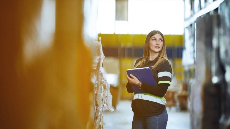 Carinska deklarantica u popisivanju robe u skladištu